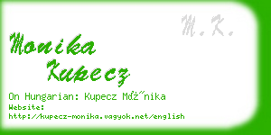 monika kupecz business card